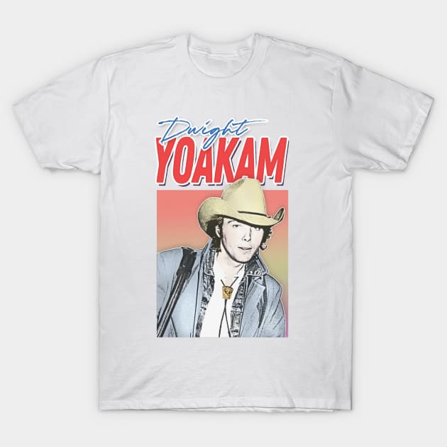 Dwight Yoakam / 80s Styled Retro Fan Design T-Shirt by DankFutura